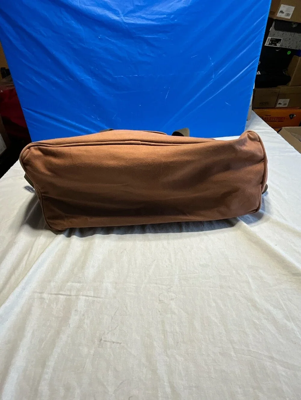 ​Magellan Sportswear Vintage Canvas & Suede Duffel Bag
